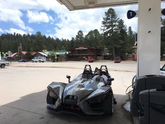 Gassing up in Cloudcroft NM